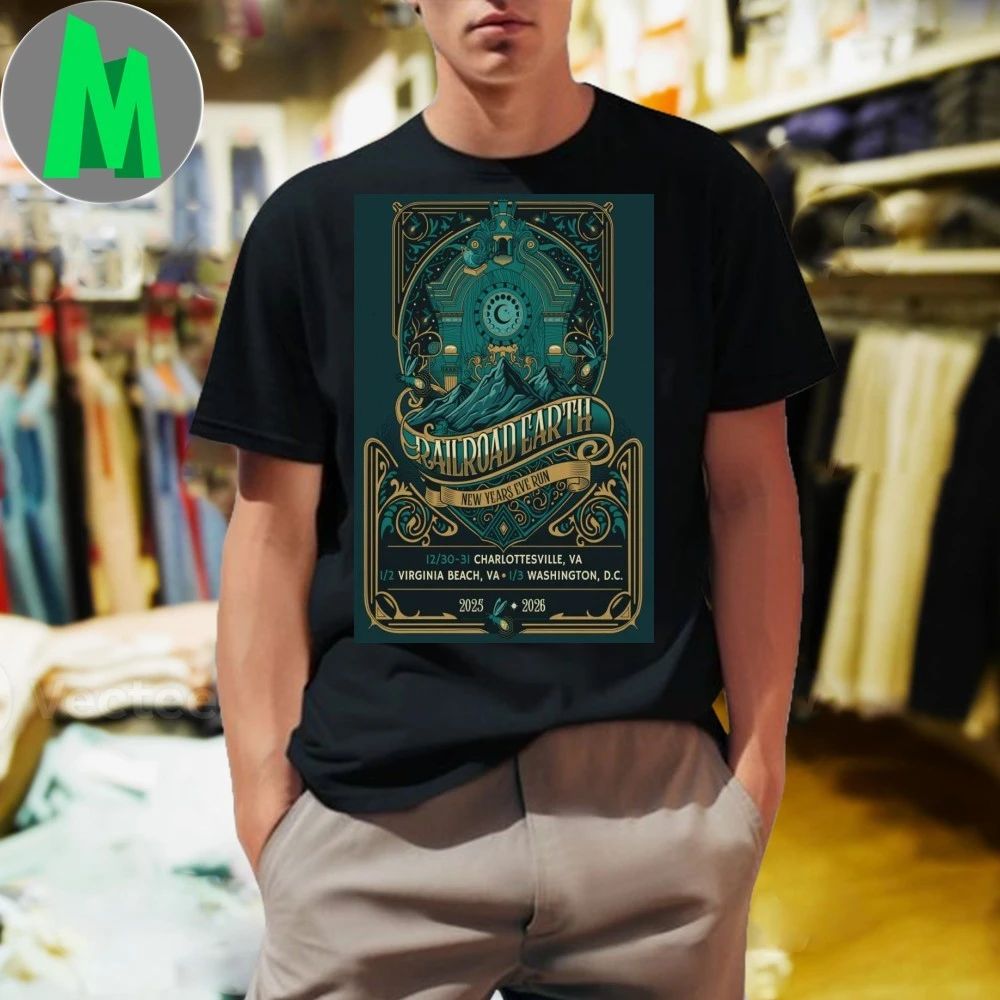 Poster Railroad Earth Tour 2026 New Shirt