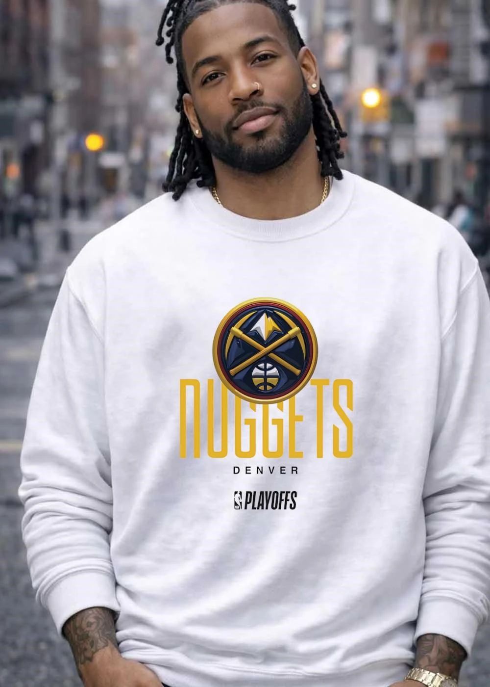 Denver Nuggets NBA Playoffs Logo T-Shirt