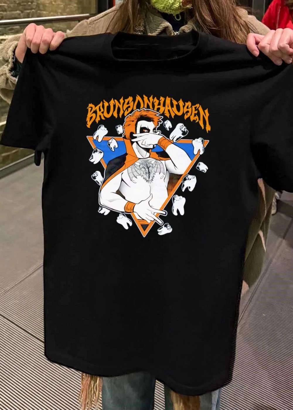 Brunsonhausen Vampire Tooth Throwing Hands Art T-Shirt