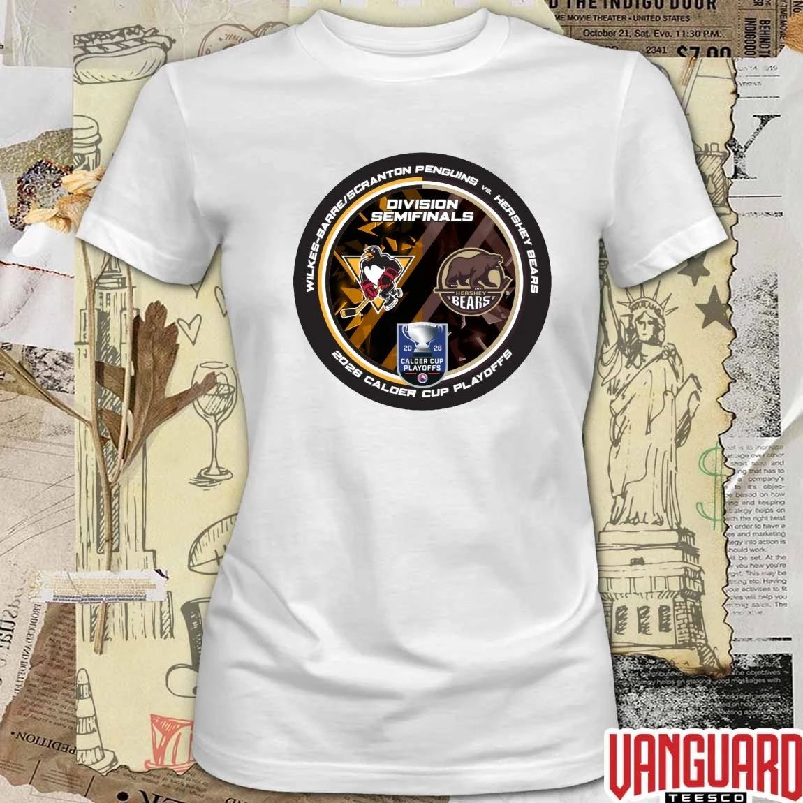Wilkes-Barre Scranton Penguins vs Hershey Bears 2026 Calder Cup Playoffs Division Semifinals Dueling Souvenir t-shirt