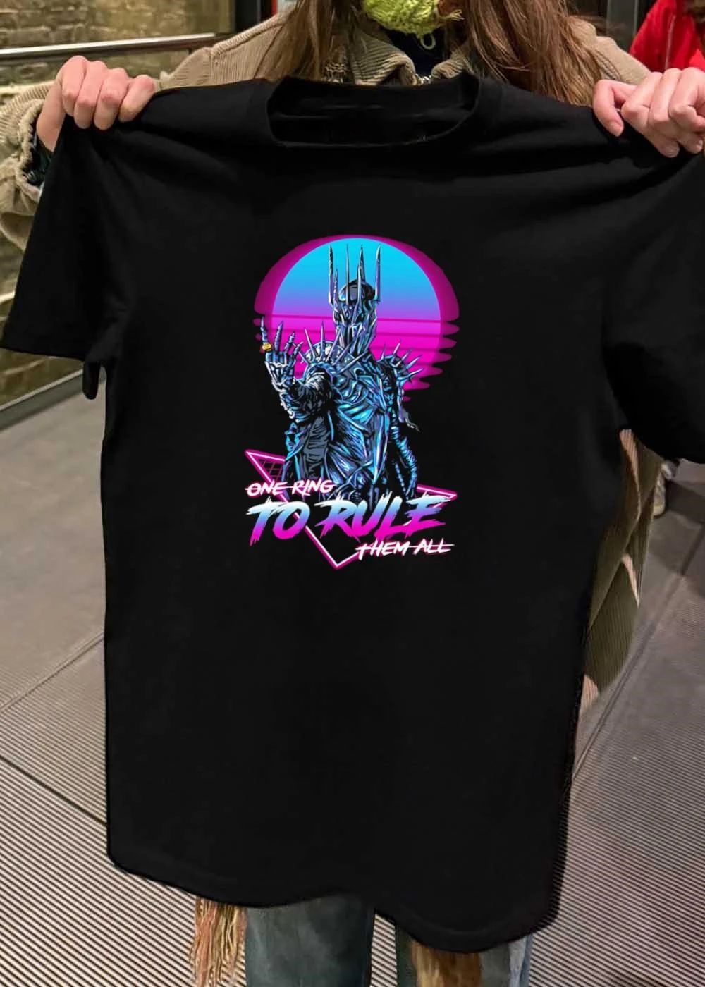 Sauron Retro Vaporwave One Ring to Rule Them All T-Shirt