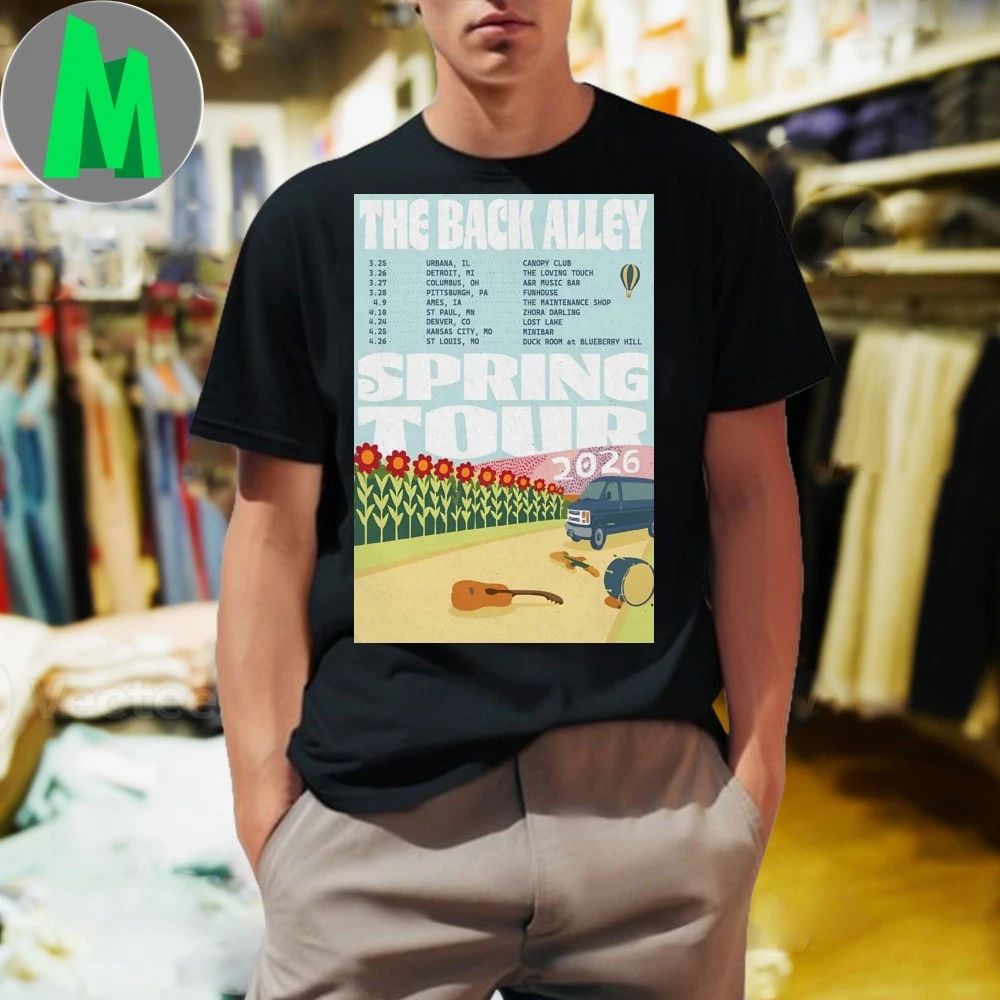 The Back Alley Spring Tour 2026 Poster Shirt