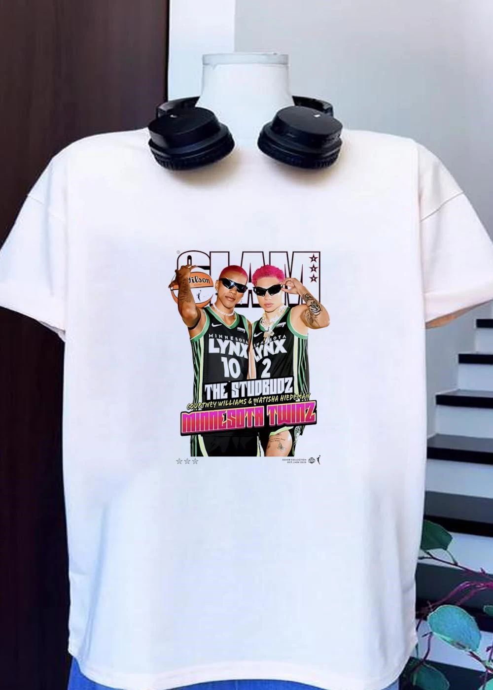 Slam Magazine The Studbudz Courtney Williams Natisha Hiedeman Minnesota Lynx Shirt