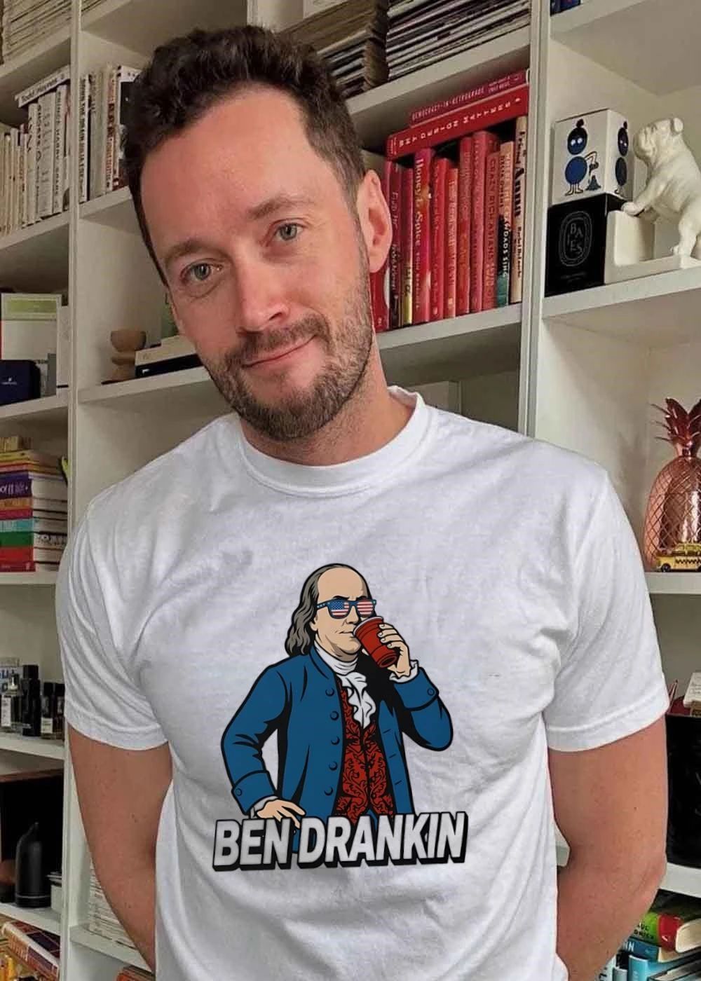 Party Hard Benjamin Franklin Ben Drankin T-Shirt