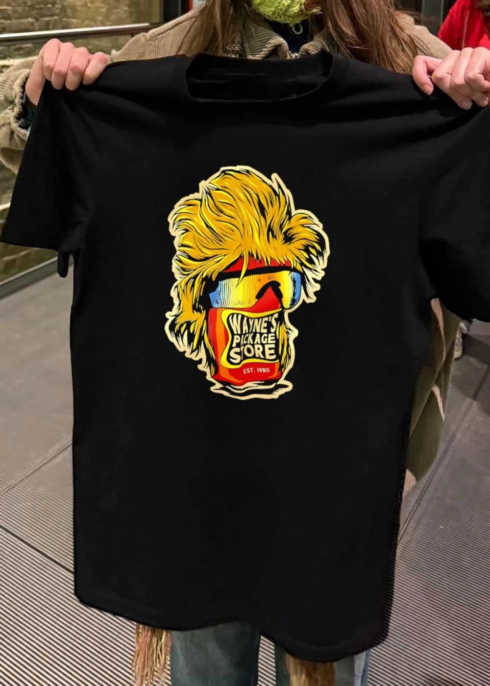 Wayne’s Package Store Est 1980 Mullet Hair and Sunglasses T-Shirt