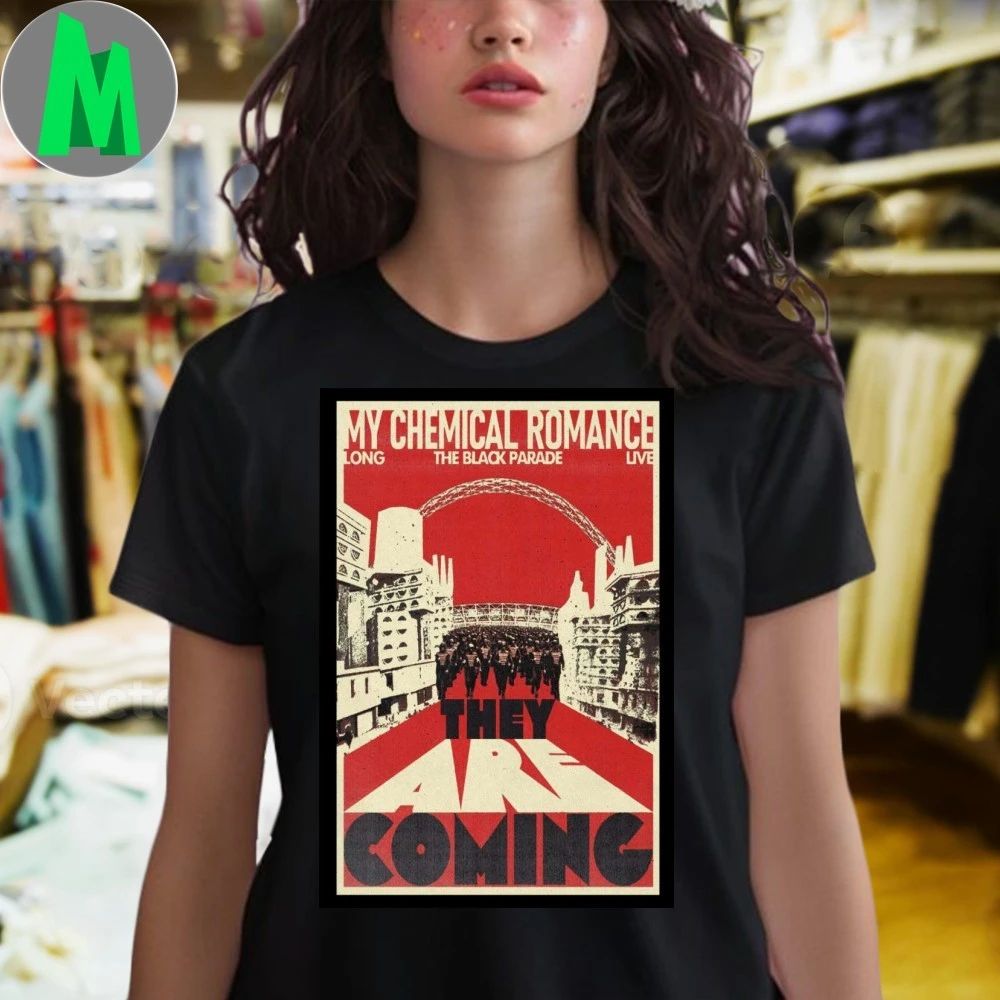 MCR 2025 Long The Black Parade Live They Are Coming Poster Shirt