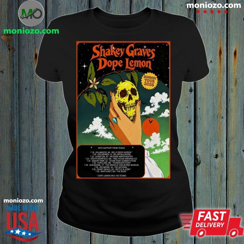 Shakey Graves And Dope Lemon Summer 2026 Tour Poster Shirt
