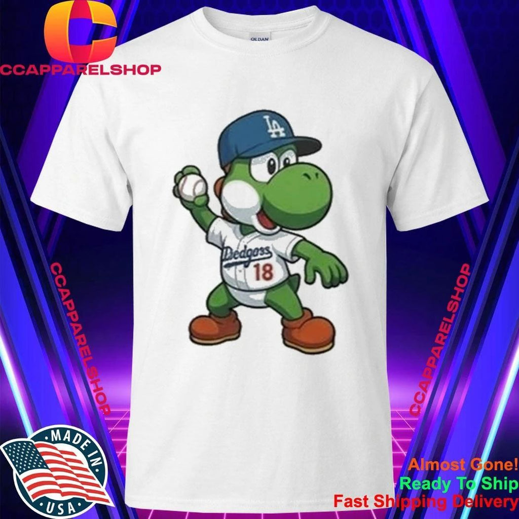 Los Angeles Dodgers Yoshi Baseball Egg Shirt