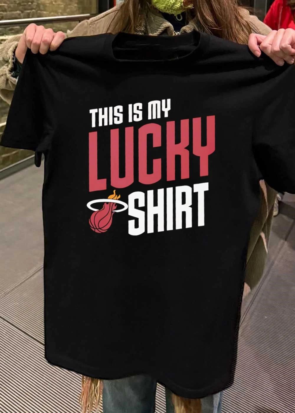 Miami Heat Fan Apparel This is My Lucky Shirt Miami Heat T-Shirt