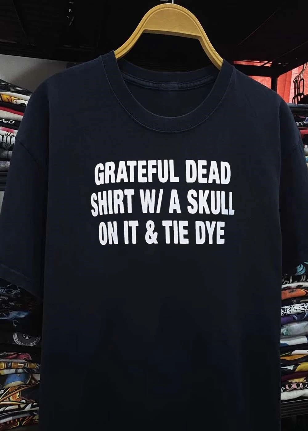 Grateful Dead shirt with a skull on it and tie dye