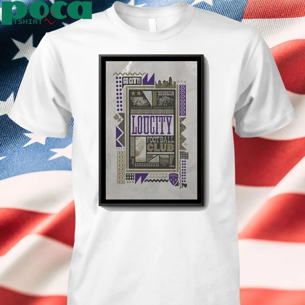 Louisville, Kentucky LouCity Football Club Poster shirt