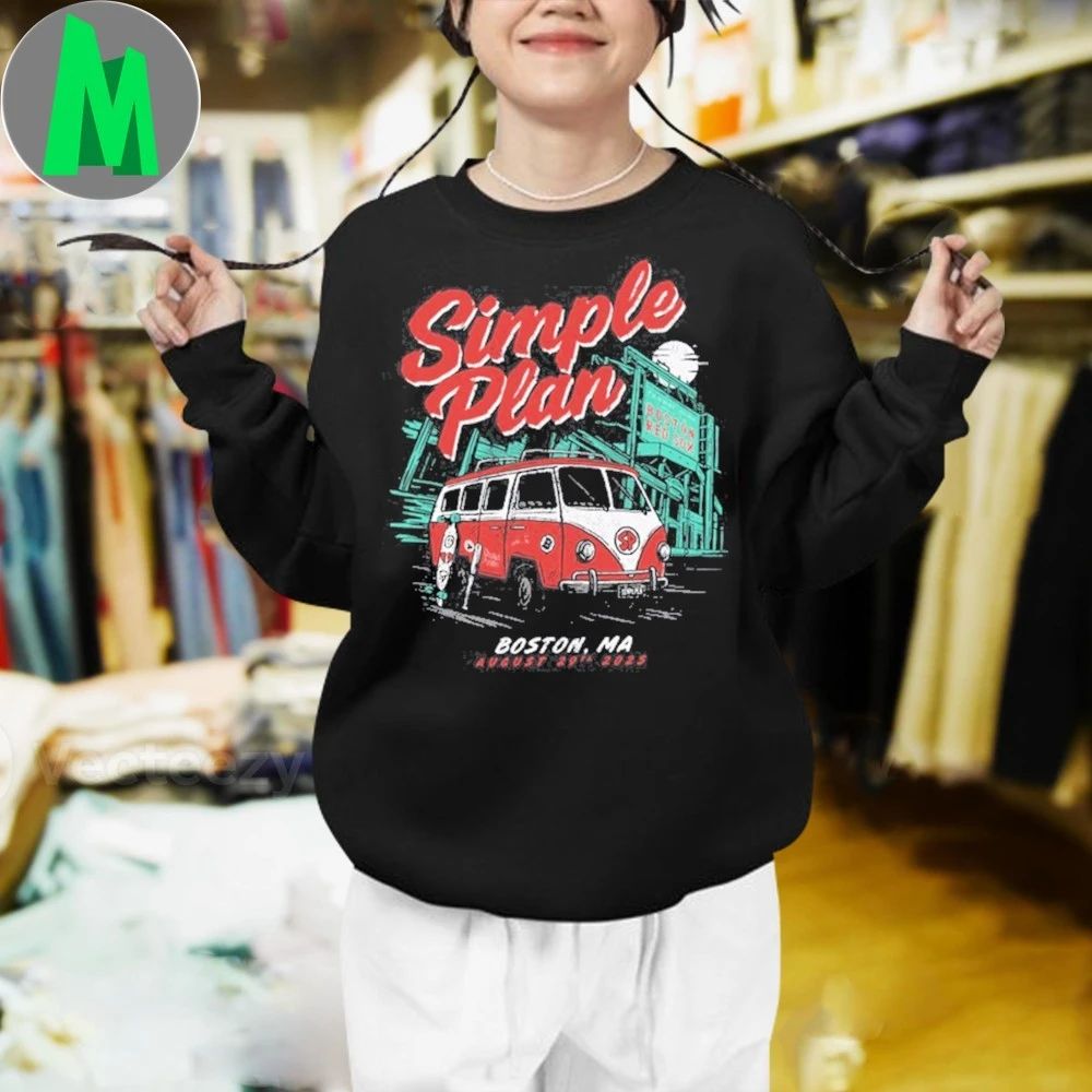 Simple Plan Aug 29, 2025 Boston, MA · MGM Music Hall at Fenway T-Shirt