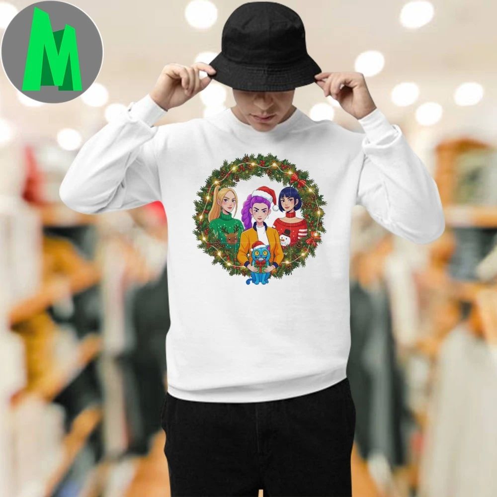 Christmas wreath huntrix members christmas decor Shirt