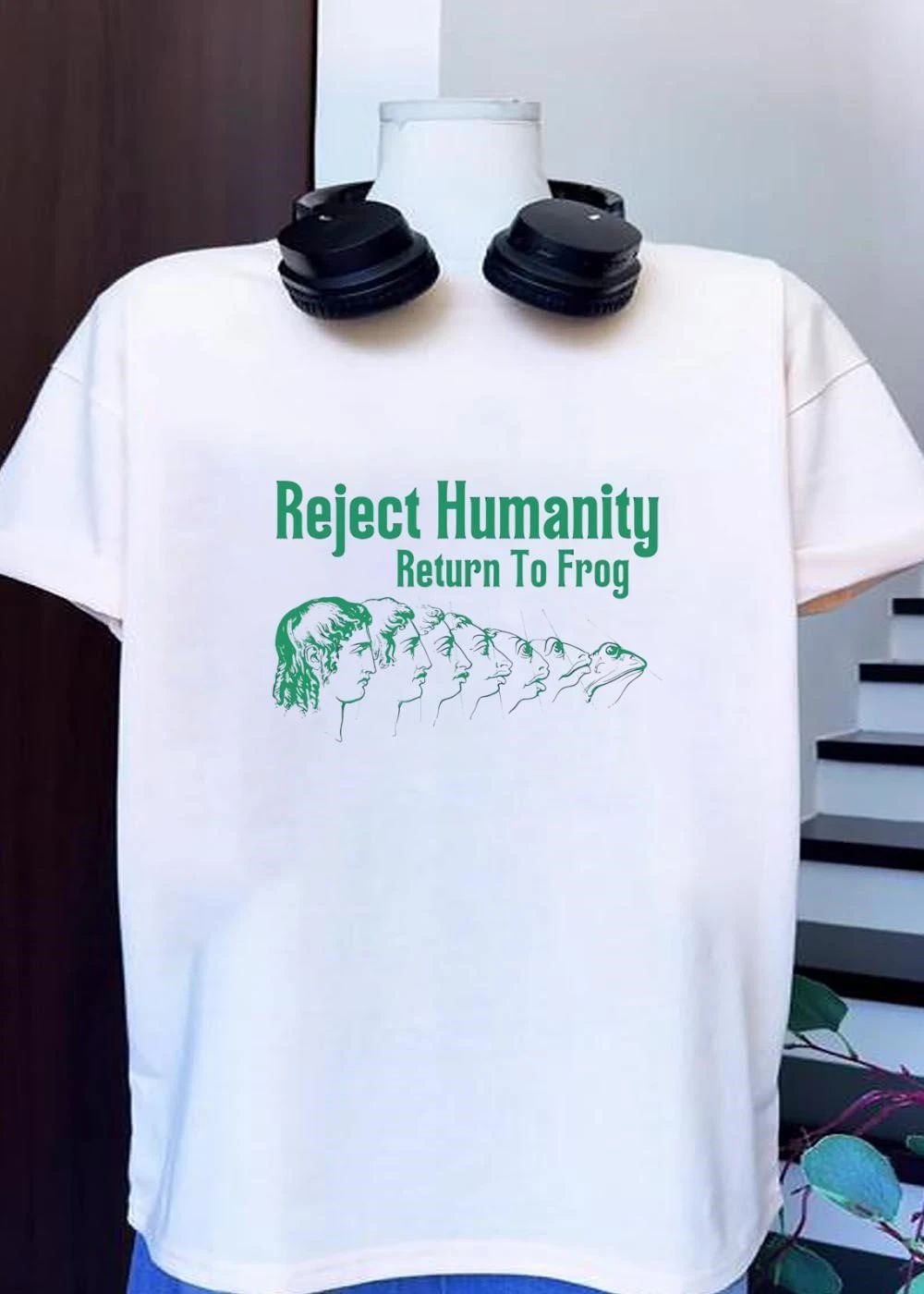 Reject Humanity Return To Frog Evolution shirt