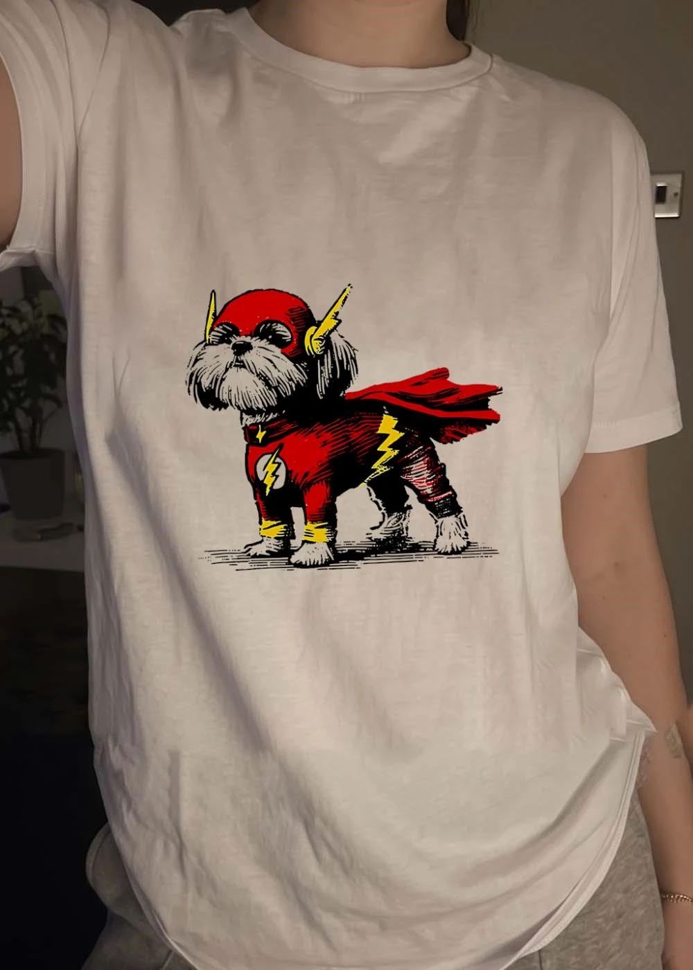 Shih Tzu Dog The Flash Superhero Shirt