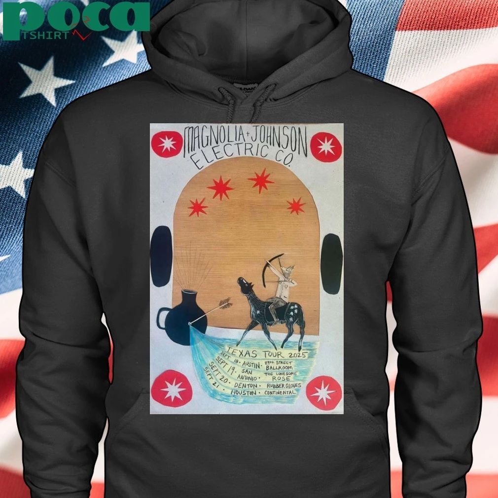 Magnolia And Johnson Electric Co Texas Tour 2025 Poster T-shirt