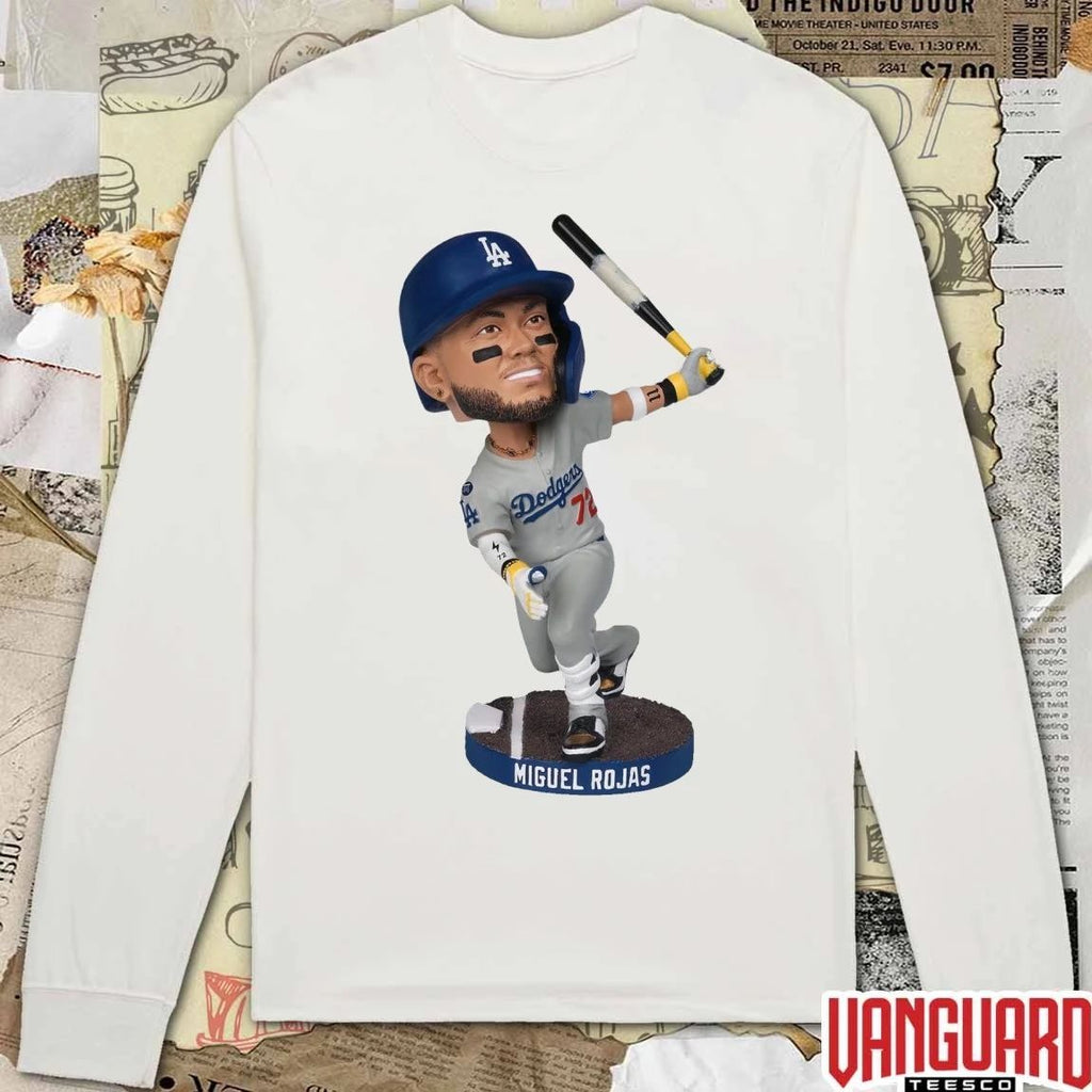 Dodgers Miguel Rojas Game 7 Home Run Bobblehead 2026 Giveaways t-shirt