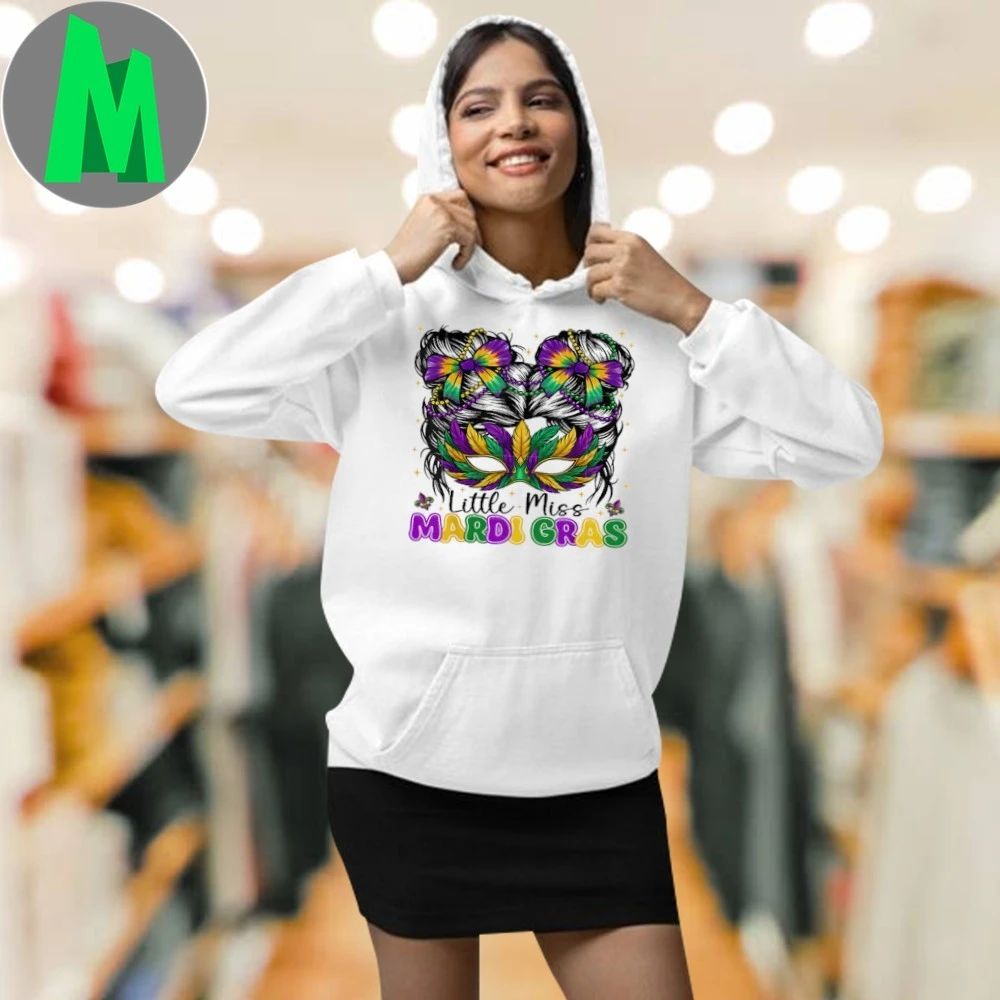 Original Mardi Gras Messy Bun Coquette Bead Shirts
