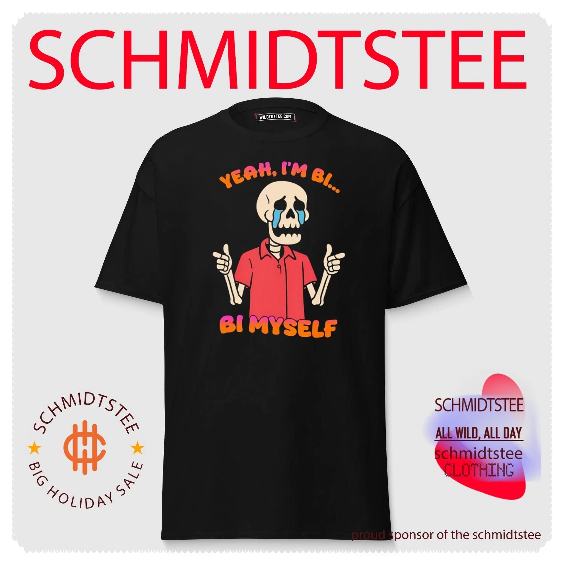 Yeah I’m Bi Bi Myself Skeleton bisexual shirt