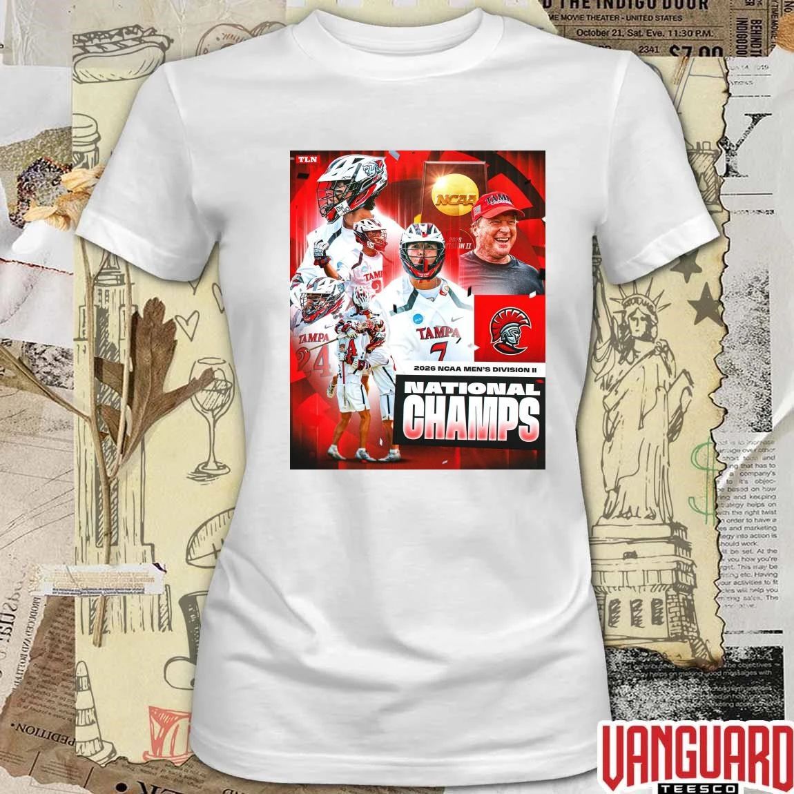 Tampa Spartans Men’s Lacrosse 2026 NCAA Division II National Champions Poster t-shirt