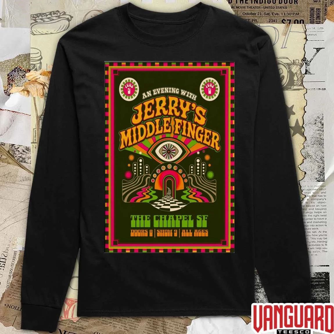 Jerry’s Middle Finger June 5-6 2026 In San Francisco CA Poster t-shirt