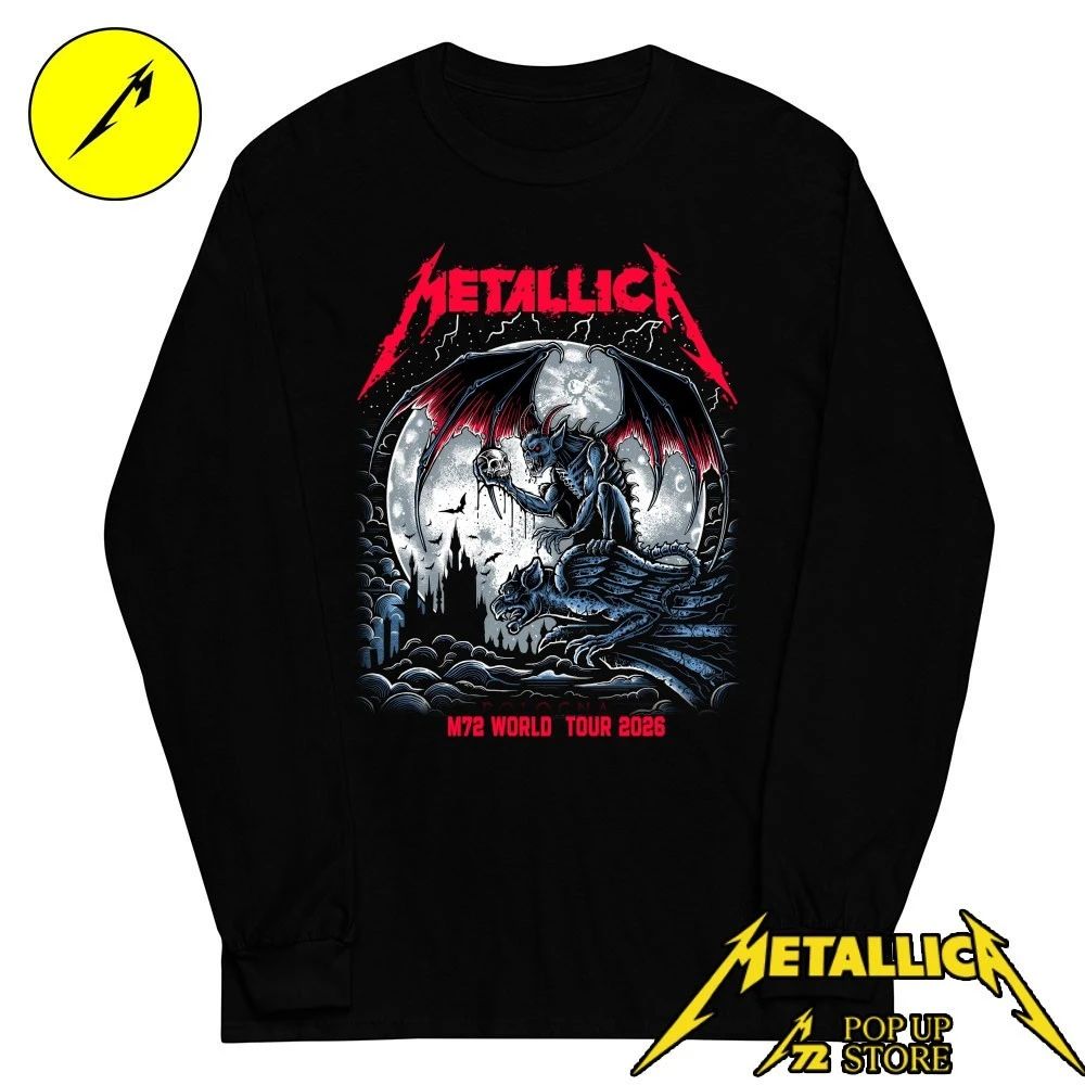 Metallica Pop-Up Store Bologna 2026 – Maglietta Limited Edition Gargoyle Art