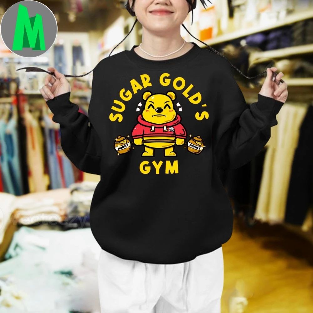Sugar Gold’s Gym Bear Pooh Shirt