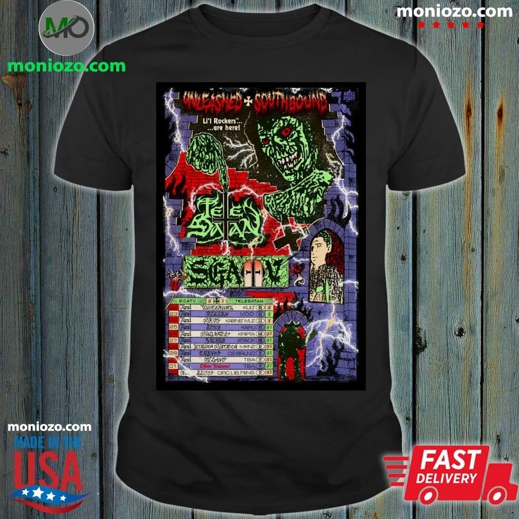 Original Unleashed And Southbound! Europe 2026 Tour Poster Shirt