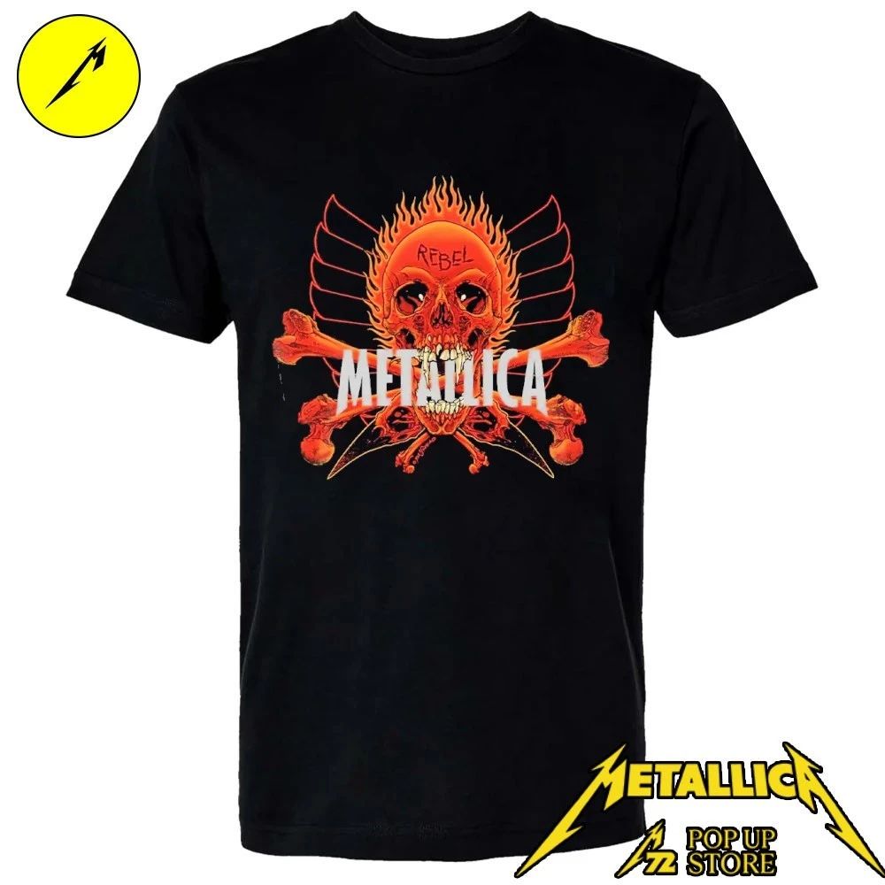 Metallica Pop-up Shop M72 European World Tour 2026 Rebel Shirt