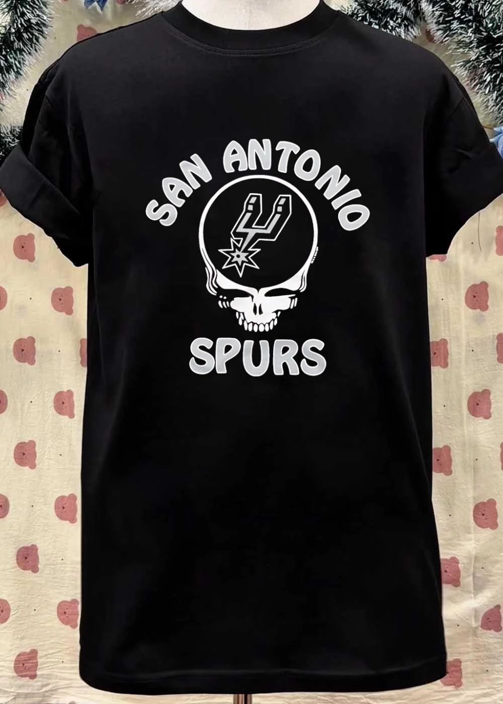 San Antonio Spurs Grateful Dead Steal Your Face Skull T-Shirt