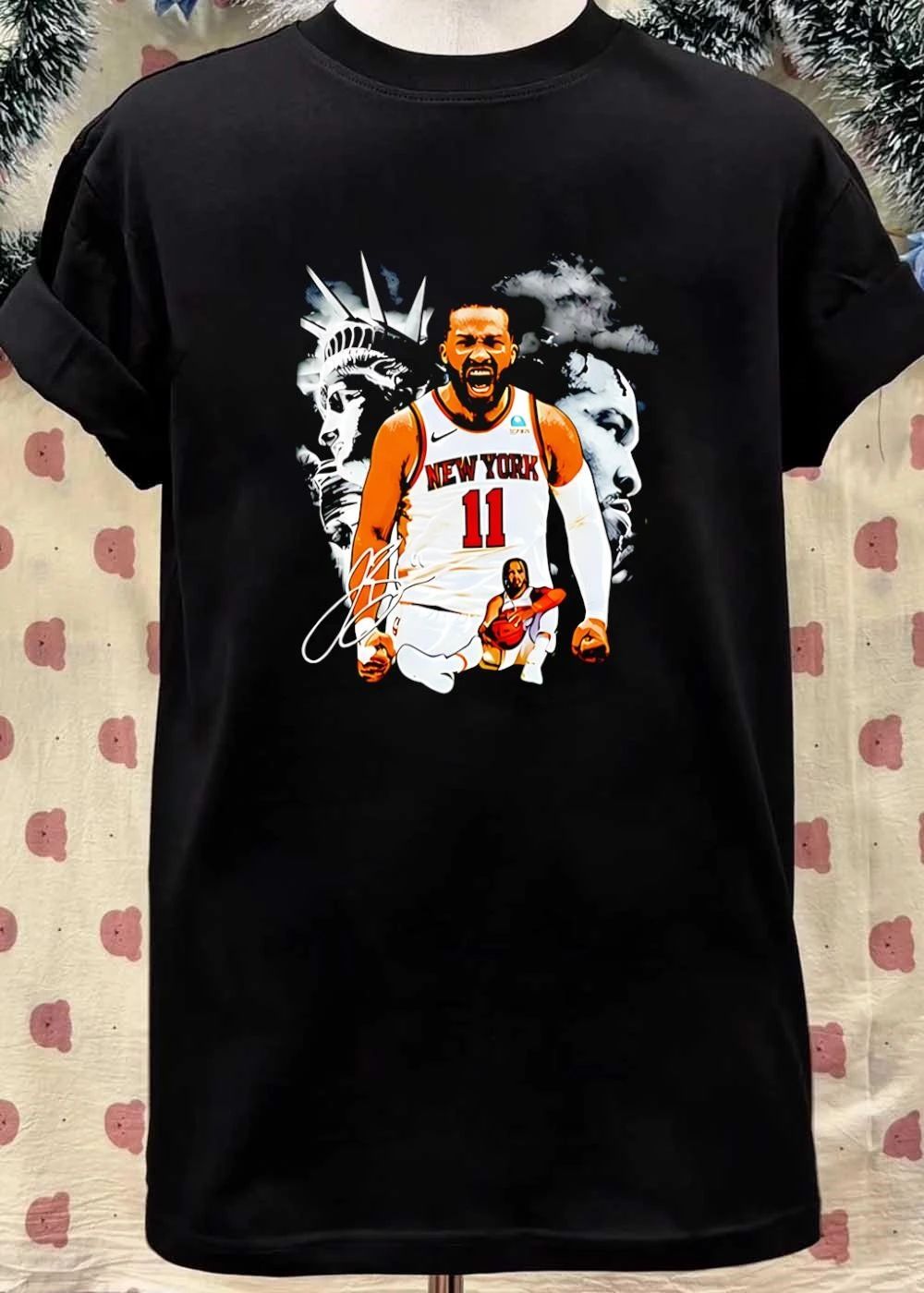 New York 11 Jalen Brunson Statue Liberty Signature Shirt