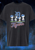 Peanuts Gang Detroit Tigers Baseball T-Shirt