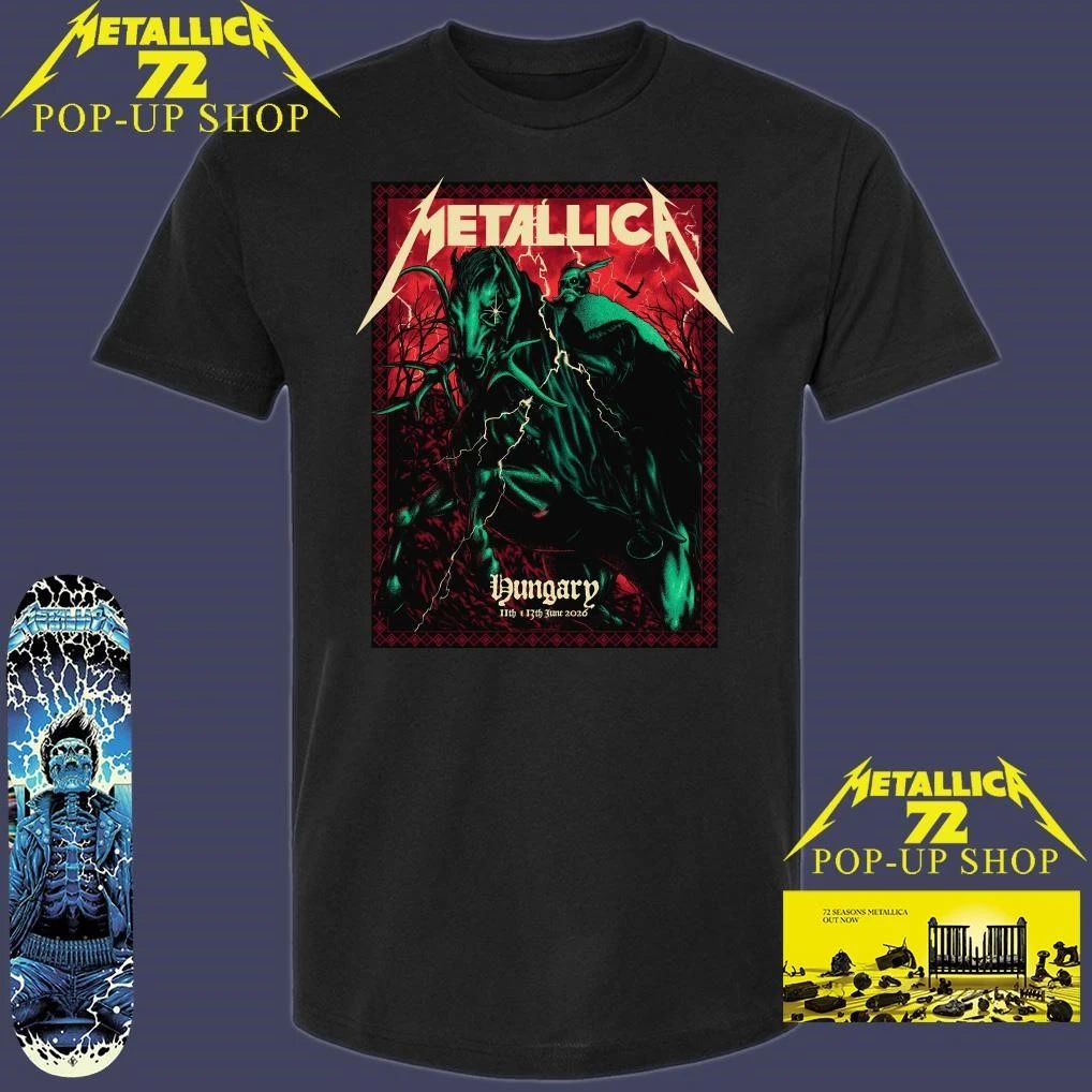 Metallica M72 Budapest Hungary June 11th 2026 Design Alex Almeida Pop-Up Shop Limited T-Shirt