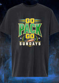 Go Pack Go Sundays Green Bay Packers T-Shirt