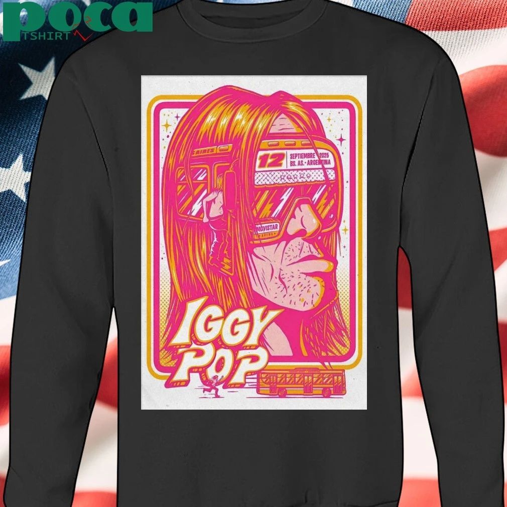 Iggy Pop At Movistar Arena On Sep 12 2025 Poster T-shirt
