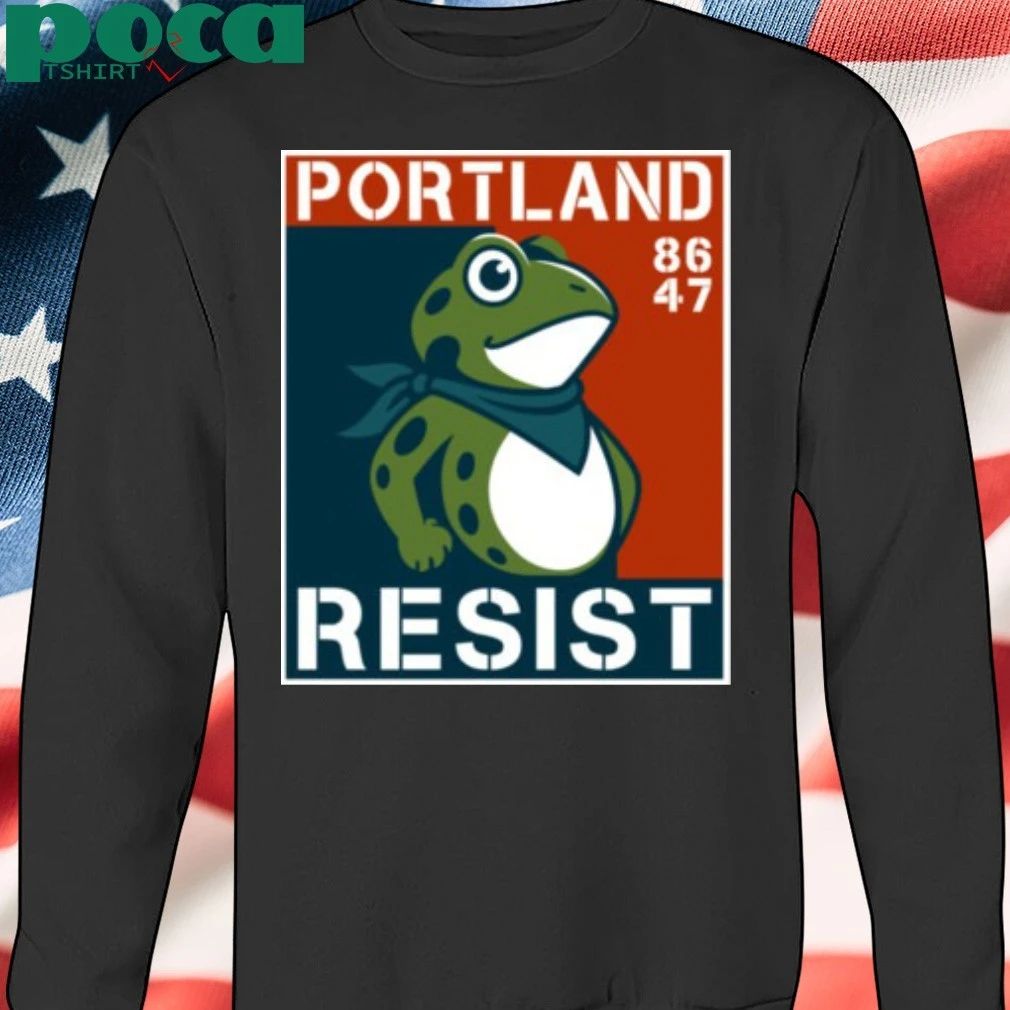 Portland Frog 2025 Frogs Against Fascism 86 47 Vintage T-shirt
