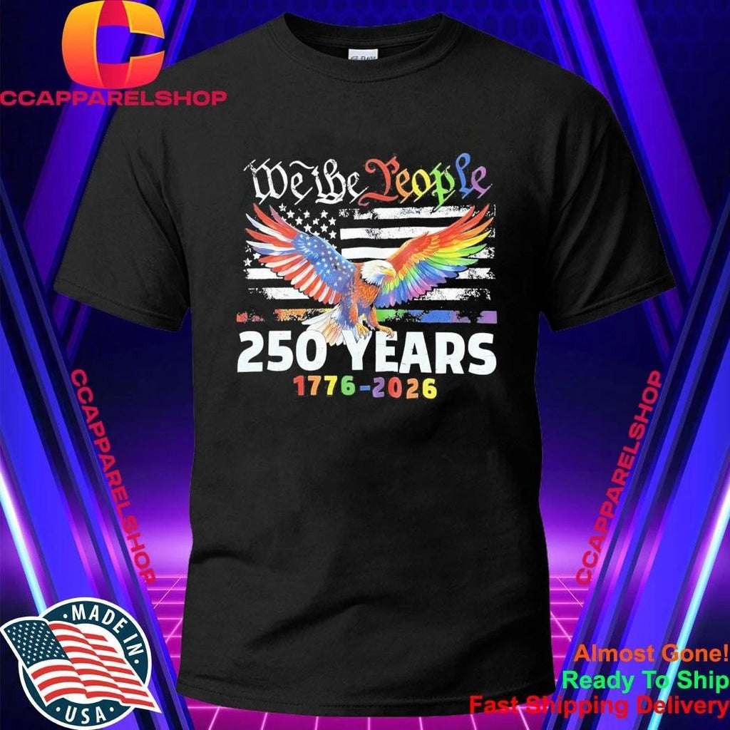 Pride LGBT Eagle US 250 Years 4th Of July Shirt