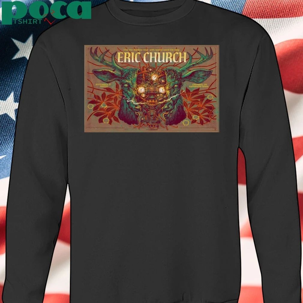 Eric Church Sep 13 2025 Nationwide Arena In Columbus OH Poster shirt