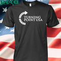 Sydney Sweeney Wearing Turning Point Usa shirt