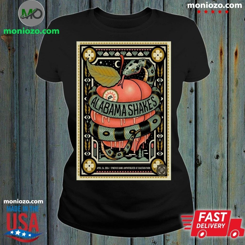 Original Alabama Shakes Apr 24 2026 Synovus Bank Amphitheater At Chastain Park Atlanta, GA Poster Shirt