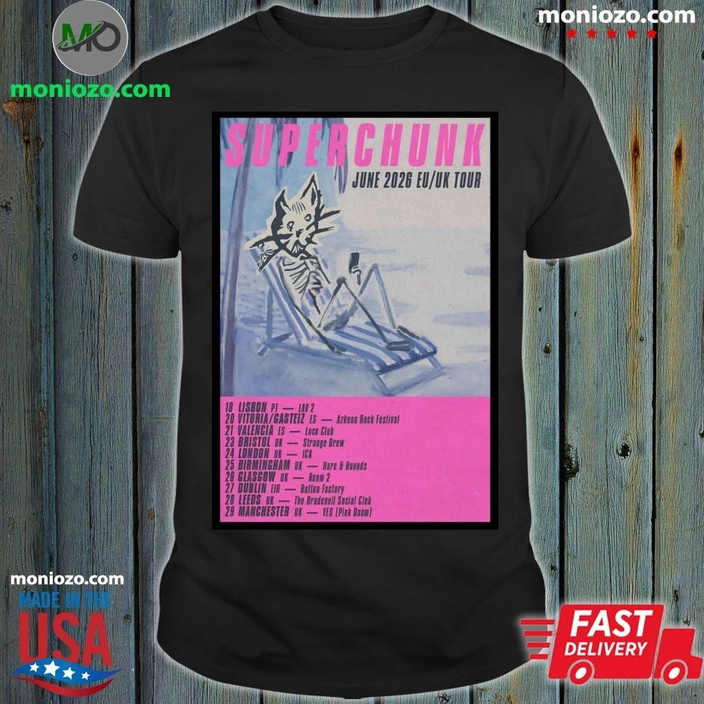Superchunk EU-UK Tour June 2026 Poster Shirt – Best Gift for Music Fans