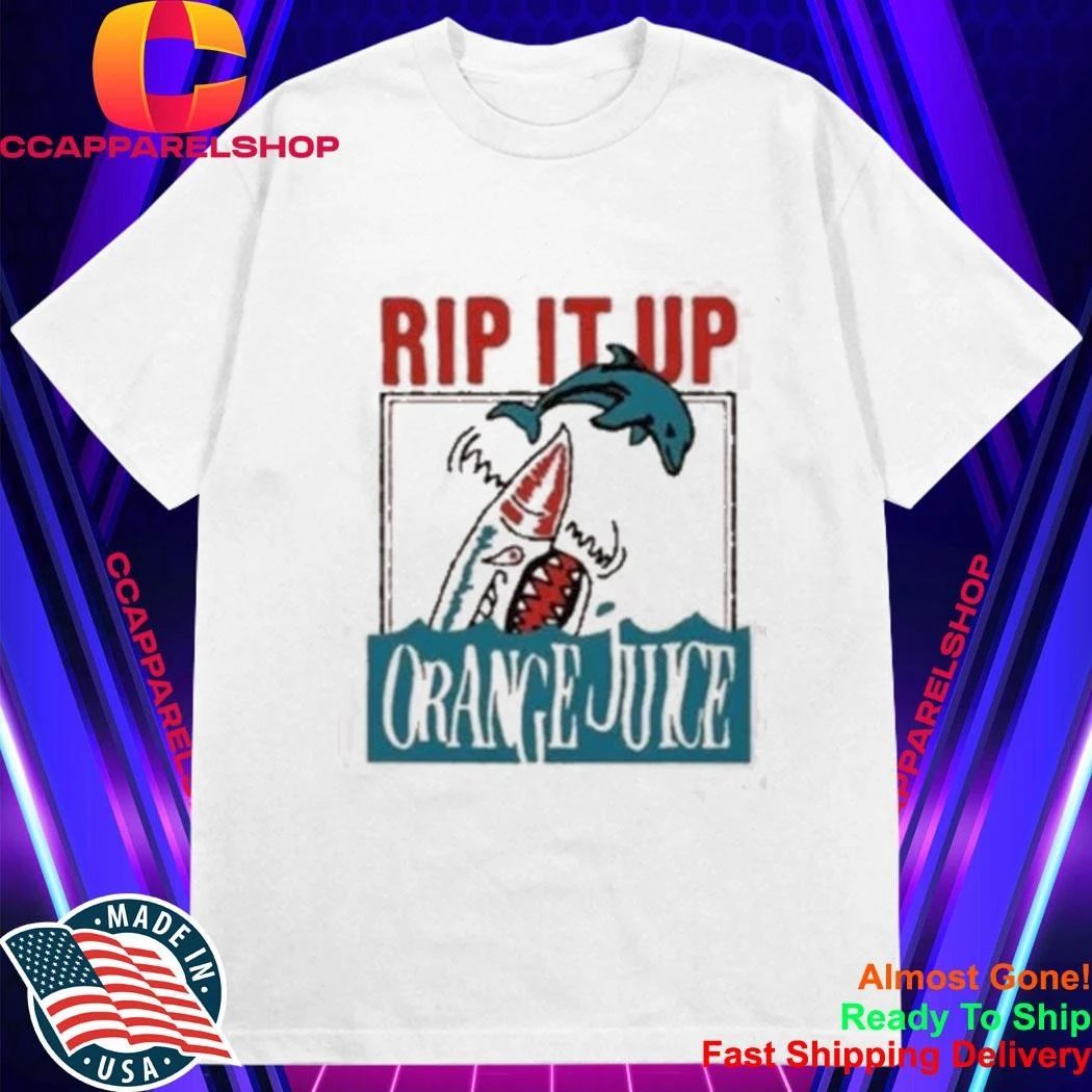 Rip It Up Orange Juice Post Punk Dolphin Shark Shirt