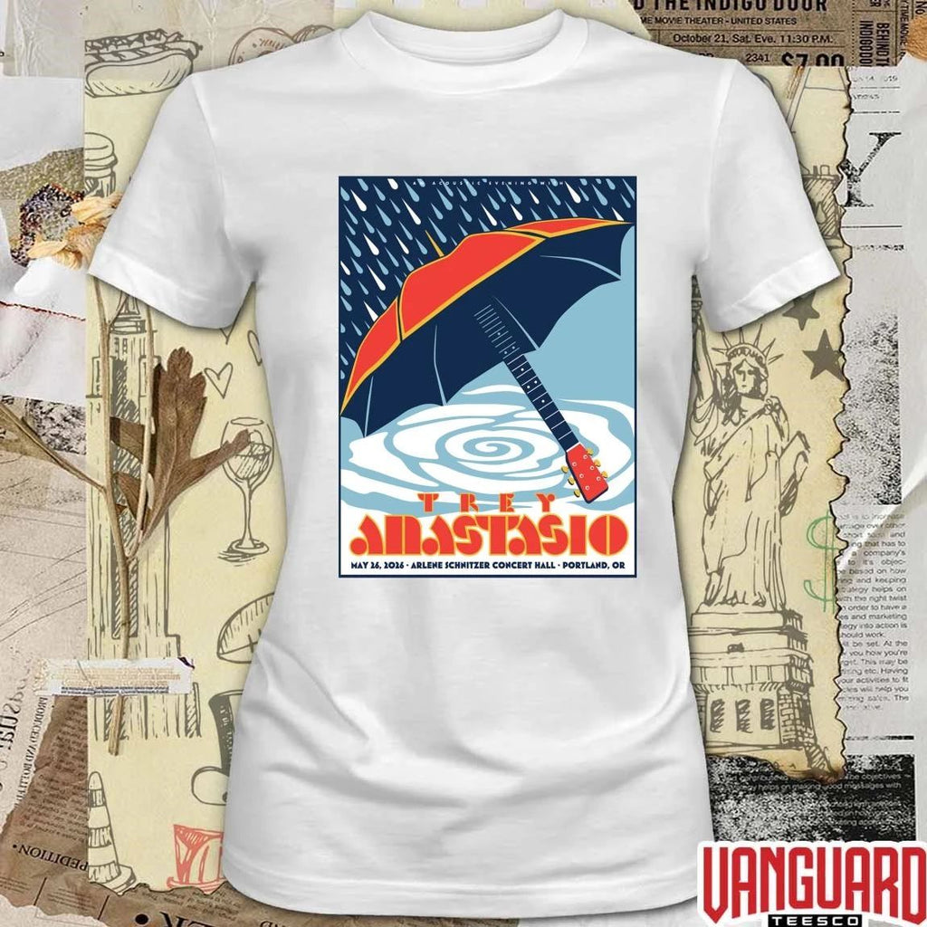 Trey Anastasio Arlene Schnitzer Concert Hall Portland, OR Poster May 26 2026 Poster t-shirt