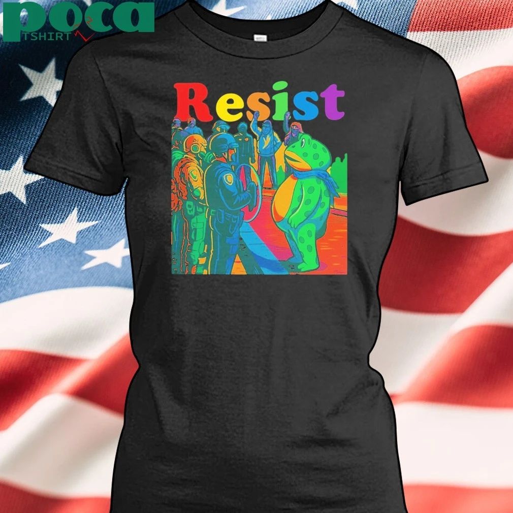 Portland Frog Rage Against Resist Art T-shirt