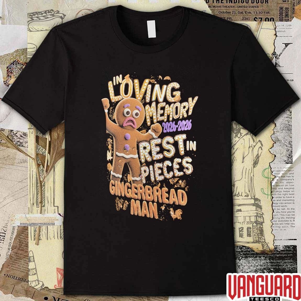 Sami Zayn Gingerbread In Loving Memory 2026-2026 Rest In Pieces Gingerbread Man t-shirt