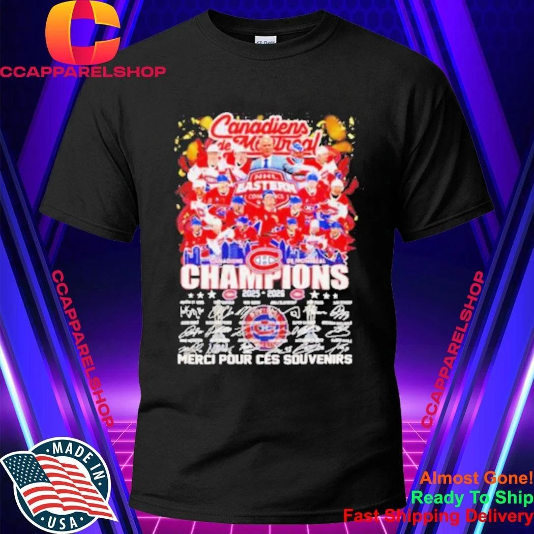Montreal Canadiens 2025 2026 Champions Signature Roster Shirt