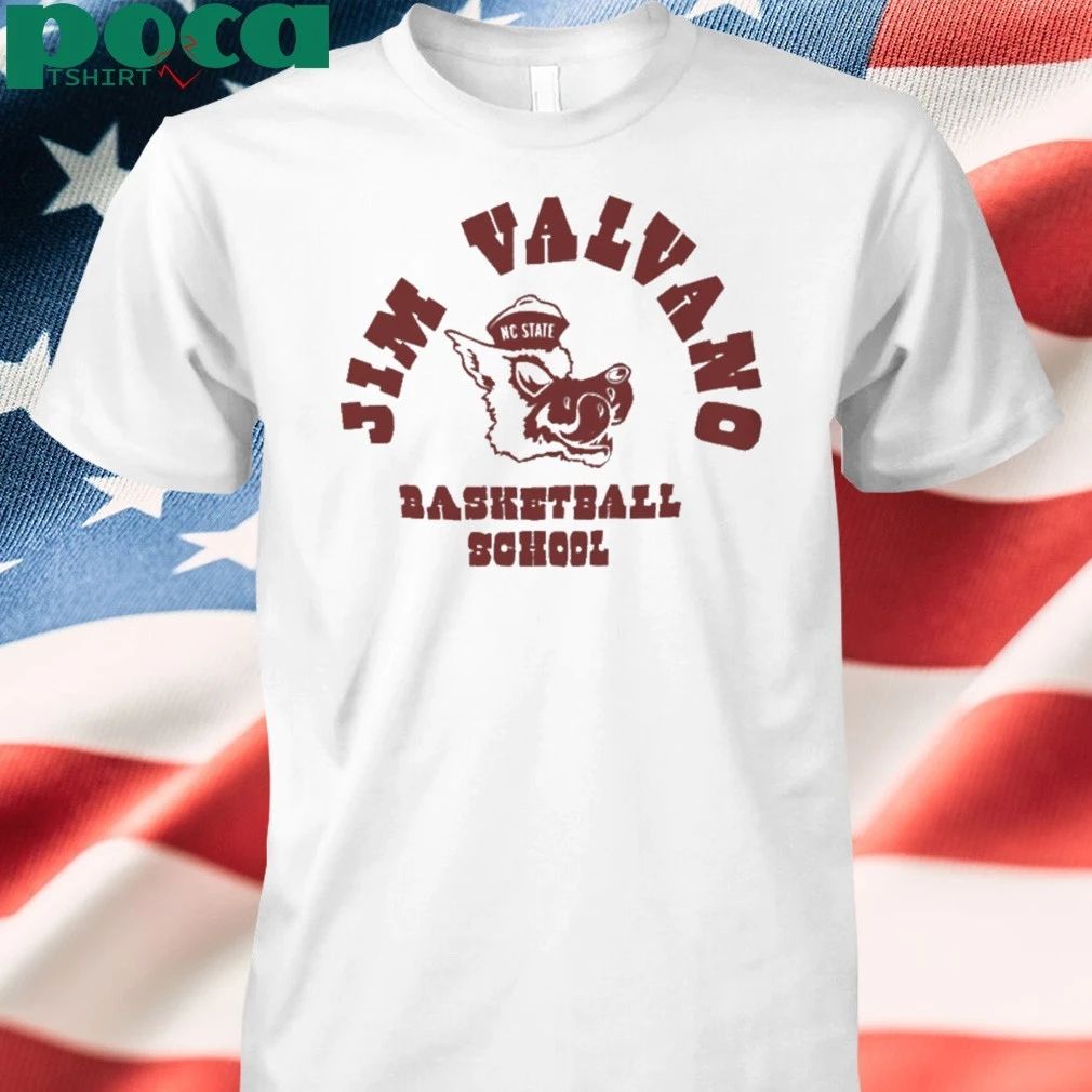 Vintage NC State Jim Valvano Basketball School Shirt