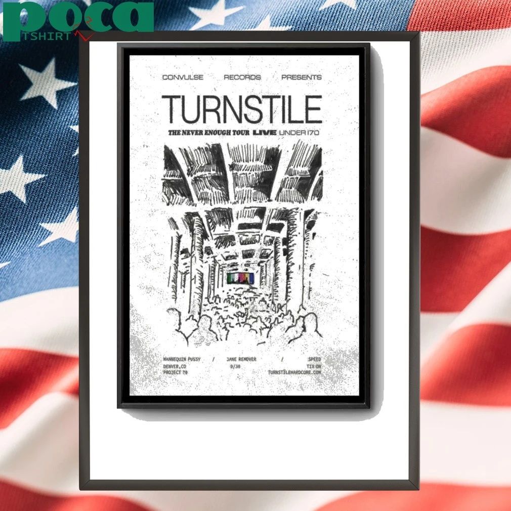 Turnstile Sept 30 2025 Denver CO Poster shirt