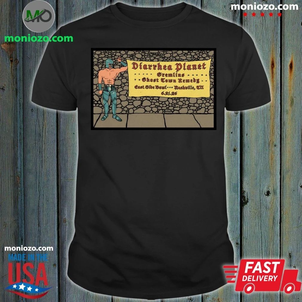 Original DIARRHEA PLANET Eastside Bowl In Nashville TN June 21 2026 Poster Shirt – Best Gift for Music Fans