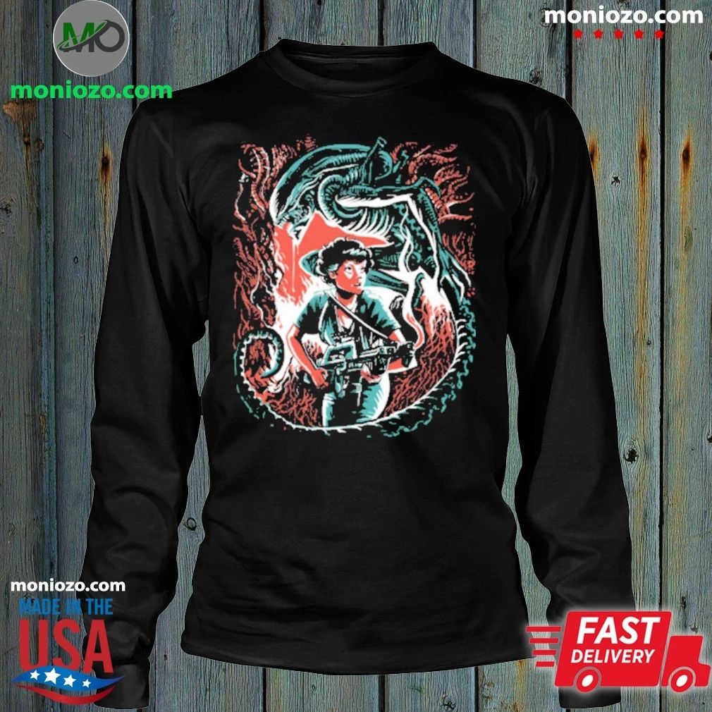 Original Hunter Hunted Ripley And Xenomorph Shirt